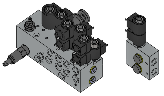 manifold con valvole